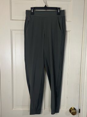 Athleta Brooklyn Jogger Mid-Rise Womens Sz 0 Gray Stretch Lightweight Comfy